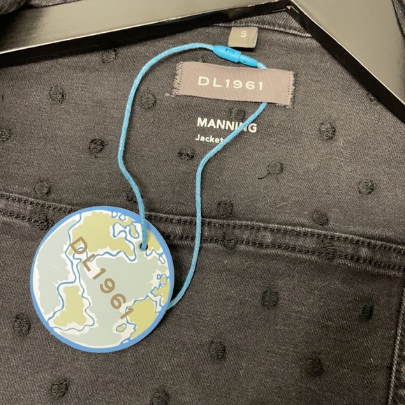 NWT DL1961 kids light weight black denim jacket, size S - Picture 7 of 8